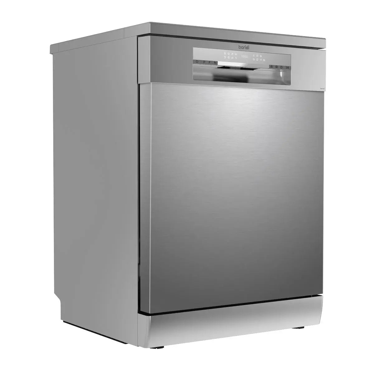 Baridi Freestanding Dishwasher, Full Size, Standard 60cm Wide with 14 Place Settings, 8 Programs & 5 Functions, LED Display, Silver  White Rose Tools