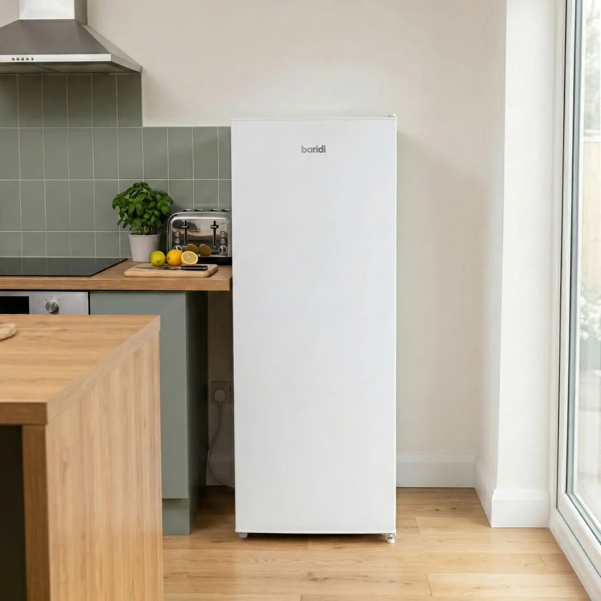 Baridi Freestanding Tall Freezer 177L Capacity – White  White Rose Tools