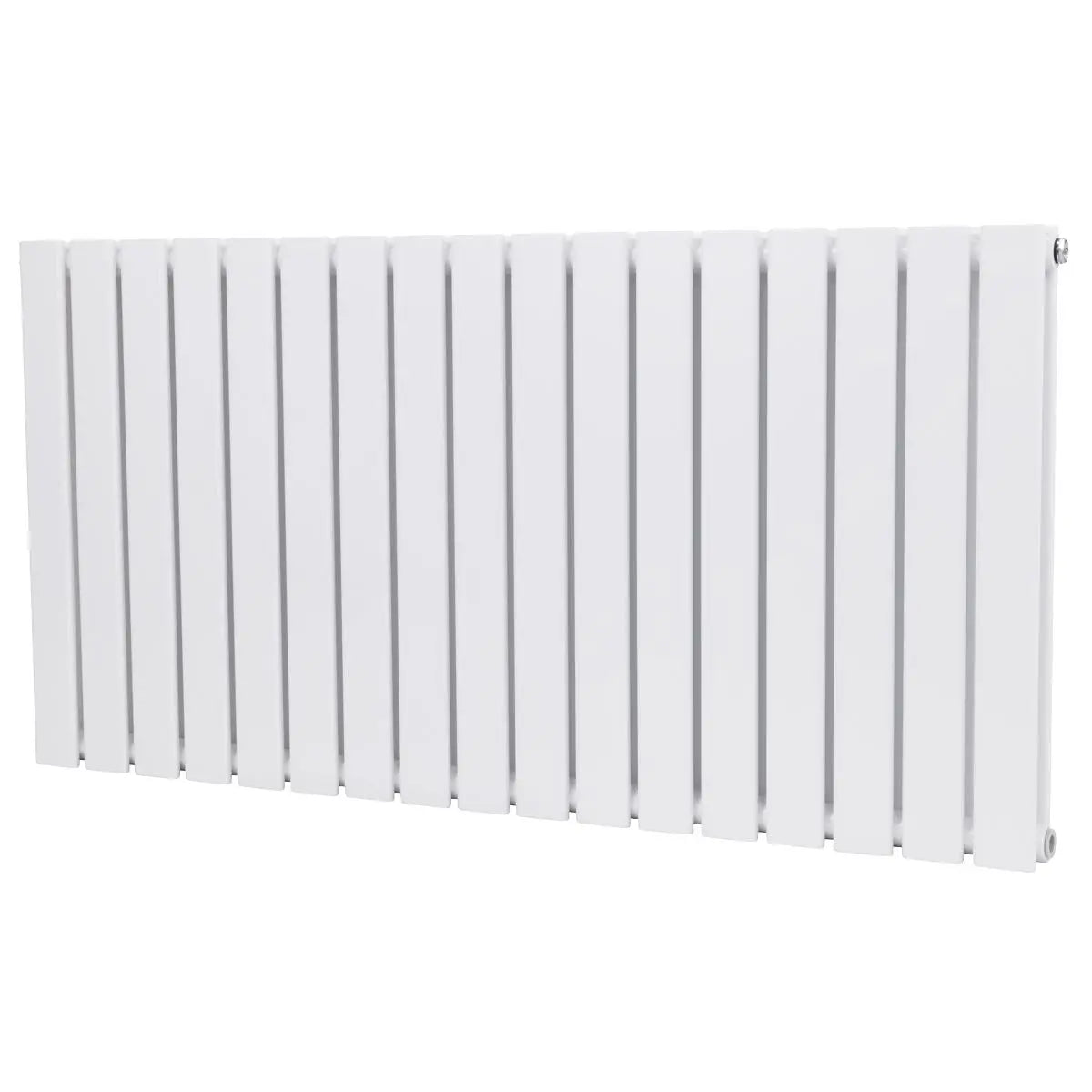 Baridi Horizontal Radiator Contemporary Double Flat Panel Design 600 x 1190mm – White  White Rose Tools