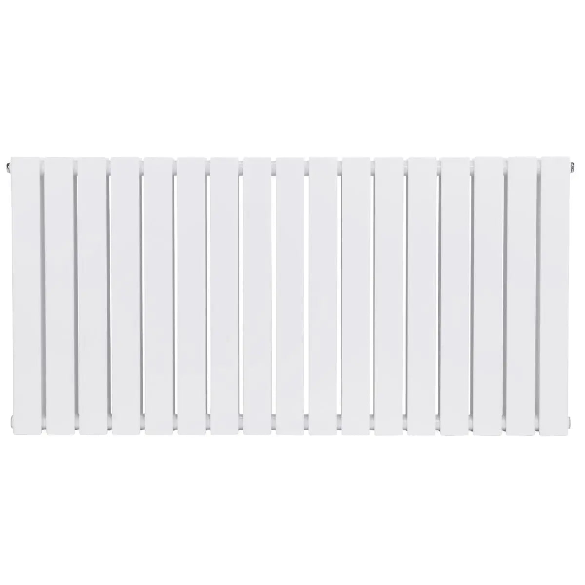 Baridi Horizontal Radiator Contemporary Double Flat Panel Design 600 x 1190mm – White  White Rose Tools