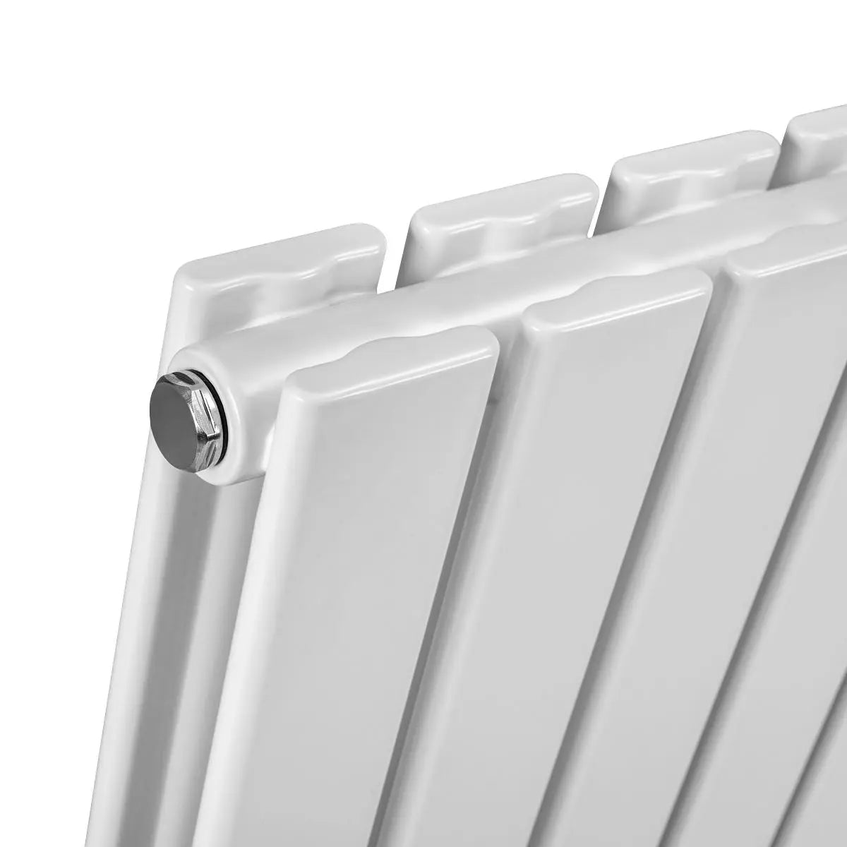 Baridi Horizontal Radiator Contemporary Double Flat Panel Design 600 x 1190mm – White  White Rose Tools