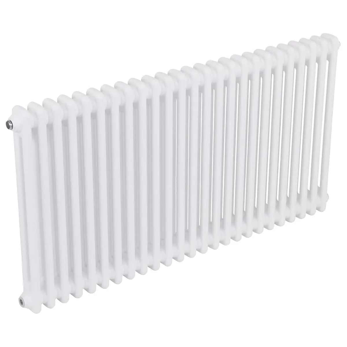 Baridi Horizontal Traditional 2 Column Radiator 600 x 1147mm – White  White Rose Tools