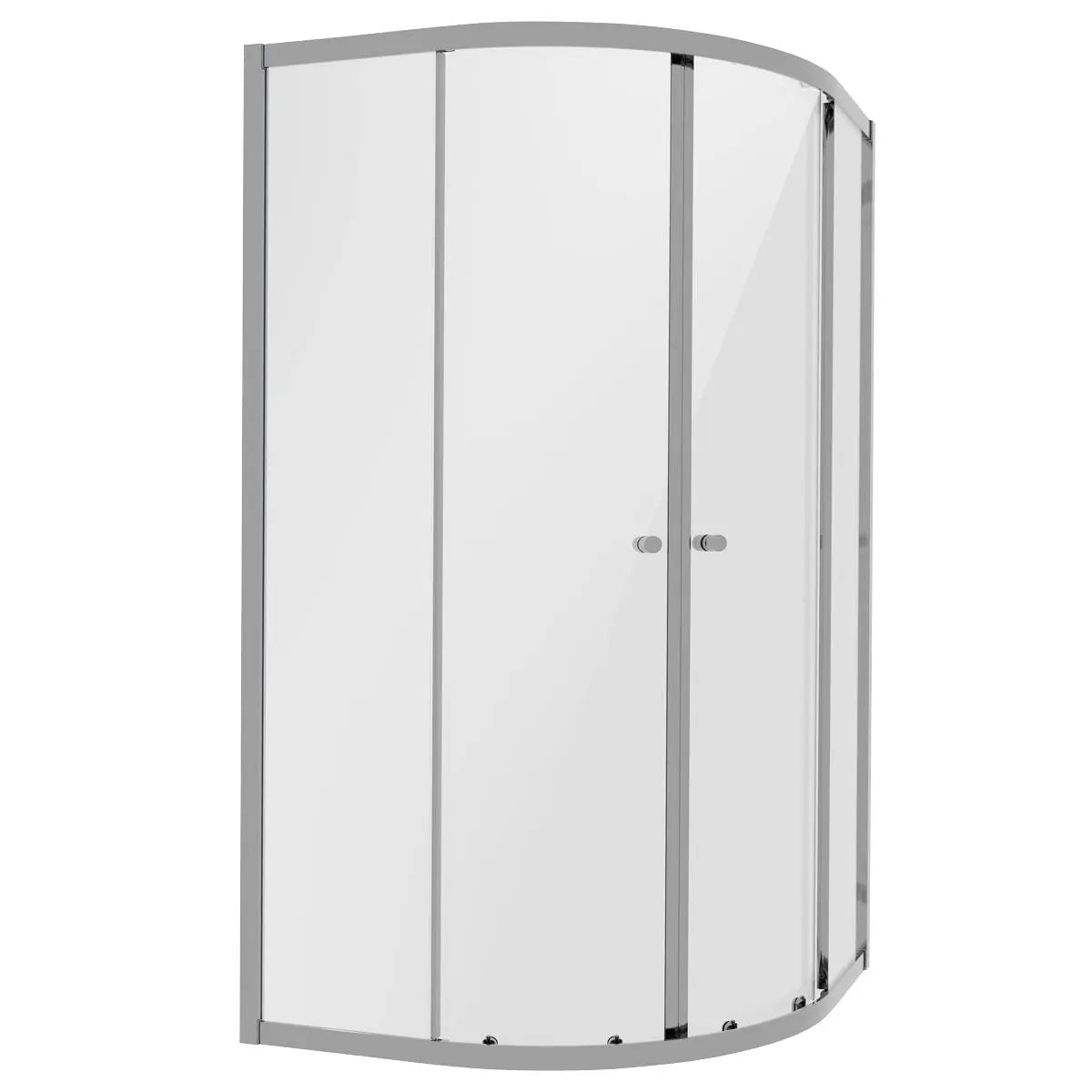 Baridi Quadrant Shower Entry Enclosure 900 x 900 x 1850mm with 6mm Tempered Glass - Chrome  White Rose Tools