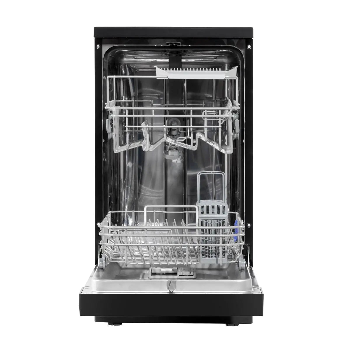Baridi Slimline Freestanding Dishwasher 45cm Wide 10 Place Settings - Black  White Rose Tools