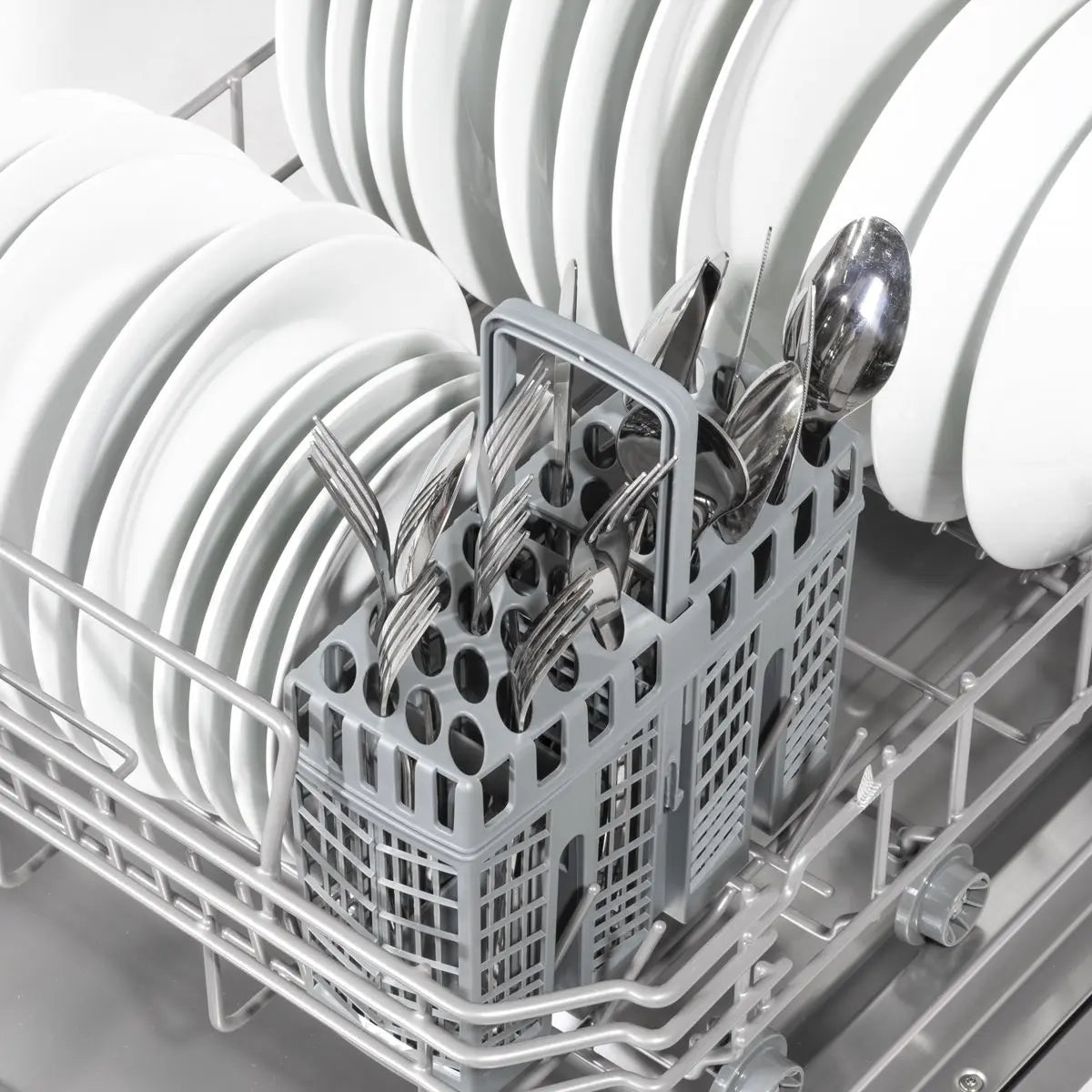 Baridi Slimline Freestanding Dishwasher 45cm Wide 10 Place Settings - Black  White Rose Tools