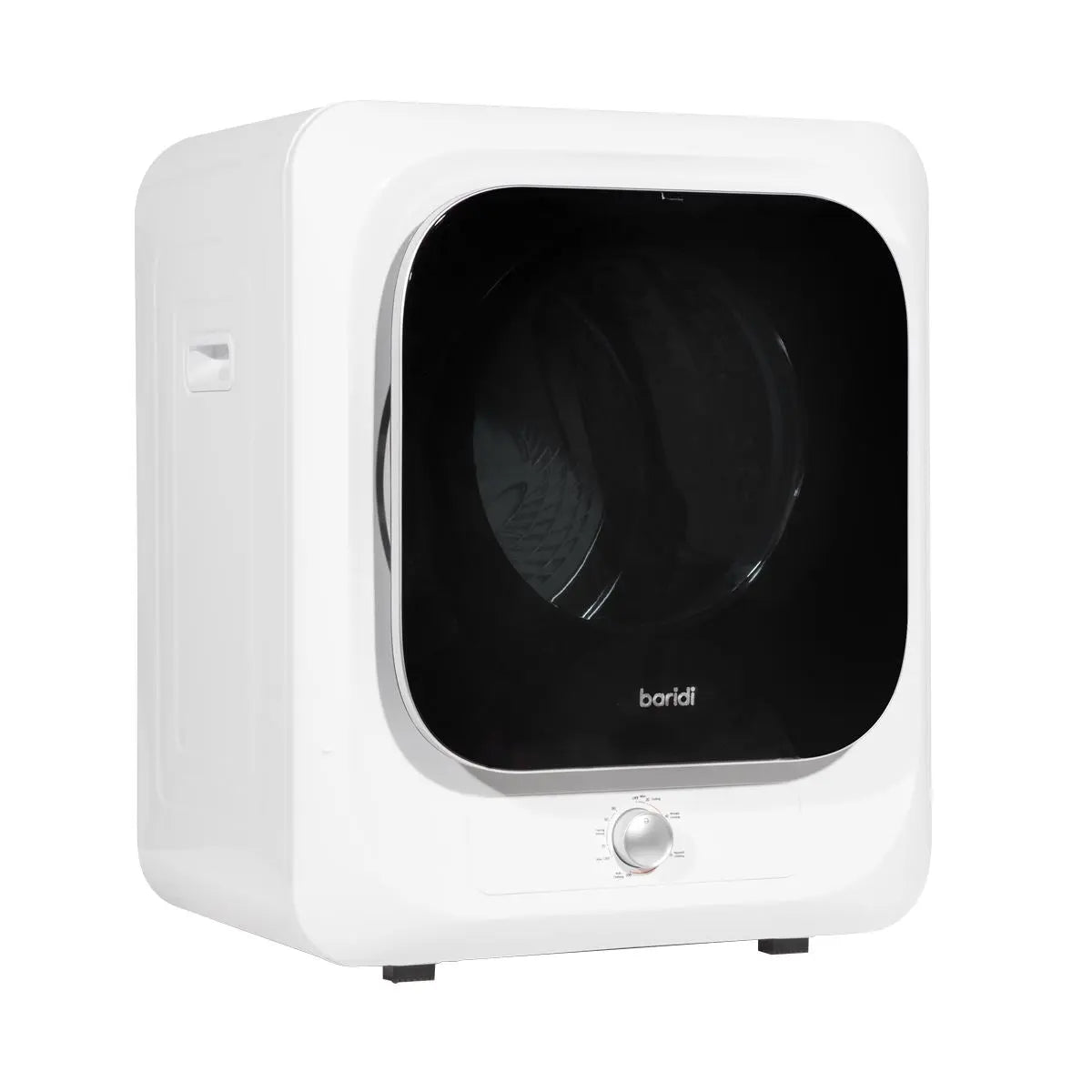 Baridi Small Tumble Dryer, Portable, 2.5kg, Vented, Perfect for Counter Top or Wall Mounted Use with Mechanical Controls, Compact, Mini Spin Dryer - DH192  White Rose Tools