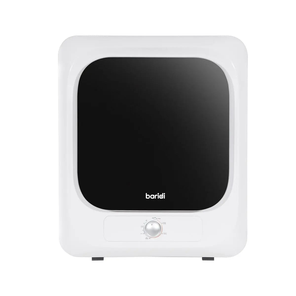 Baridi Small Tumble Dryer, Portable, 2.5kg, Vented, Perfect for Counter Top or Wall Mounted Use with Mechanical Controls, Compact, Mini Spin Dryer - DH192  White Rose Tools