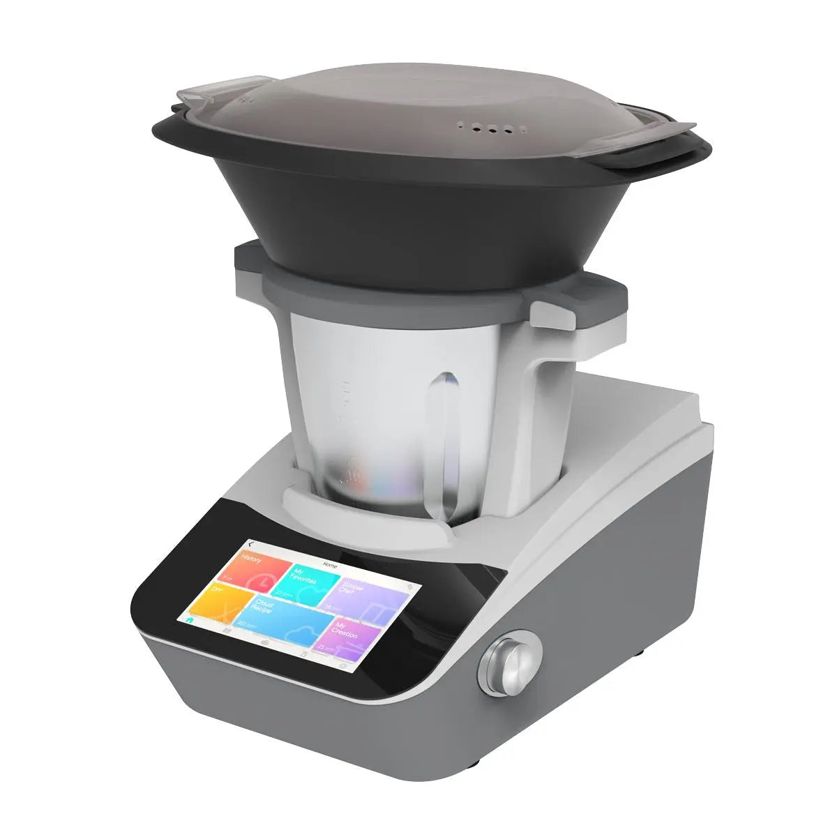Baridi Smart Kitchen Robot Thermo-Cooker, 18 Preset Functions, 7” TFT Touchscreen  White Rose Tools