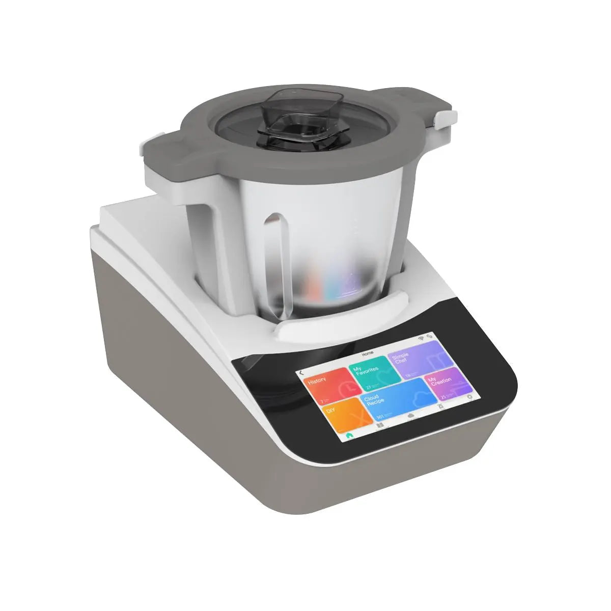 Baridi Smart Kitchen Robot Thermo-Cooker, 18 Preset Functions, 7” TFT Touchscreen  White Rose Tools