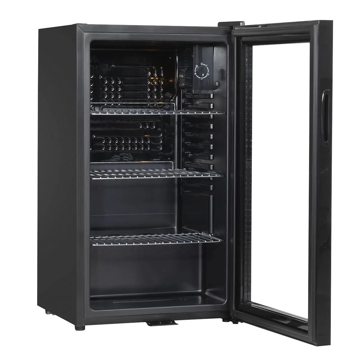 Baridi Under Counter Wine/Drink/Beverage Cooler/Fridge, Built-In Thermostat, Light, Security Lock, 85 Litre – Black  White Rose Tools