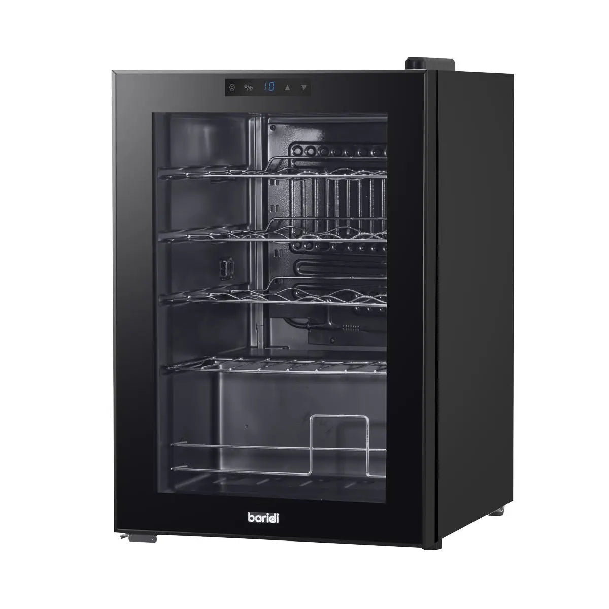Baridi Wine Cooler/Fridge, Digital Touchscreen Controls, LED Light, 20 Bottle - Black  White Rose Tools