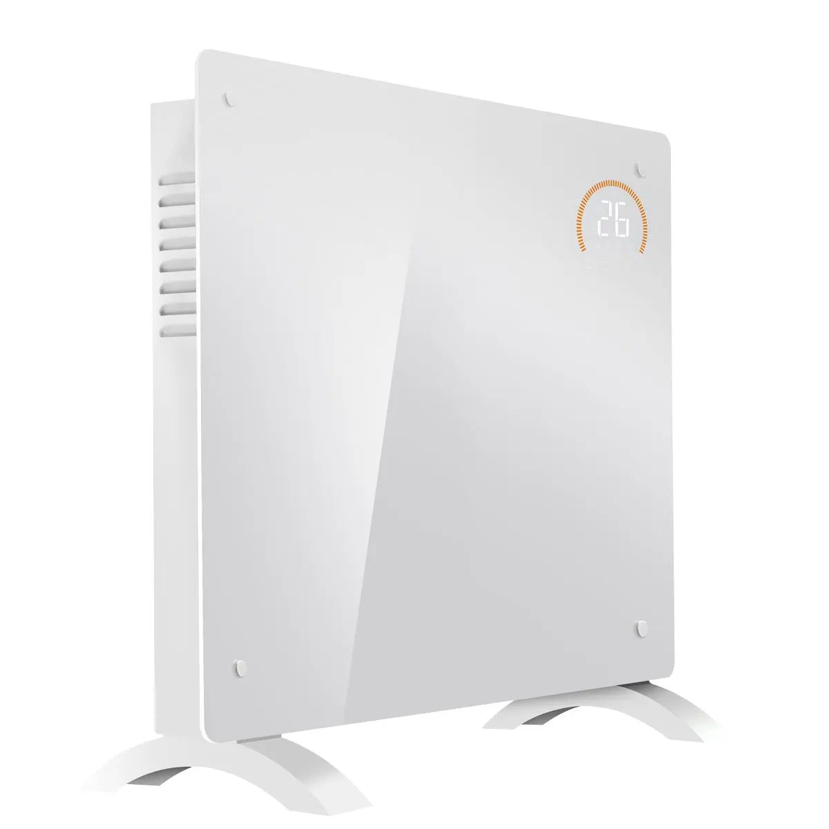 Baridi, Electric Glass Panel Heater, 1000W, Wi-Fi Enabled, White - DH136  White Rose Tools