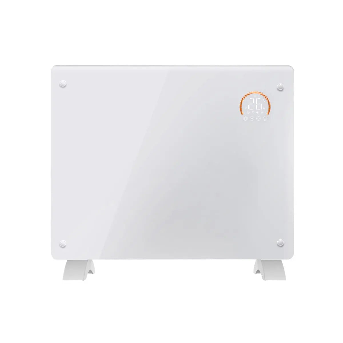 Baridi, Electric Glass Panel Heater, 1000W, Wi-Fi Enabled, White - DH136  White Rose Tools