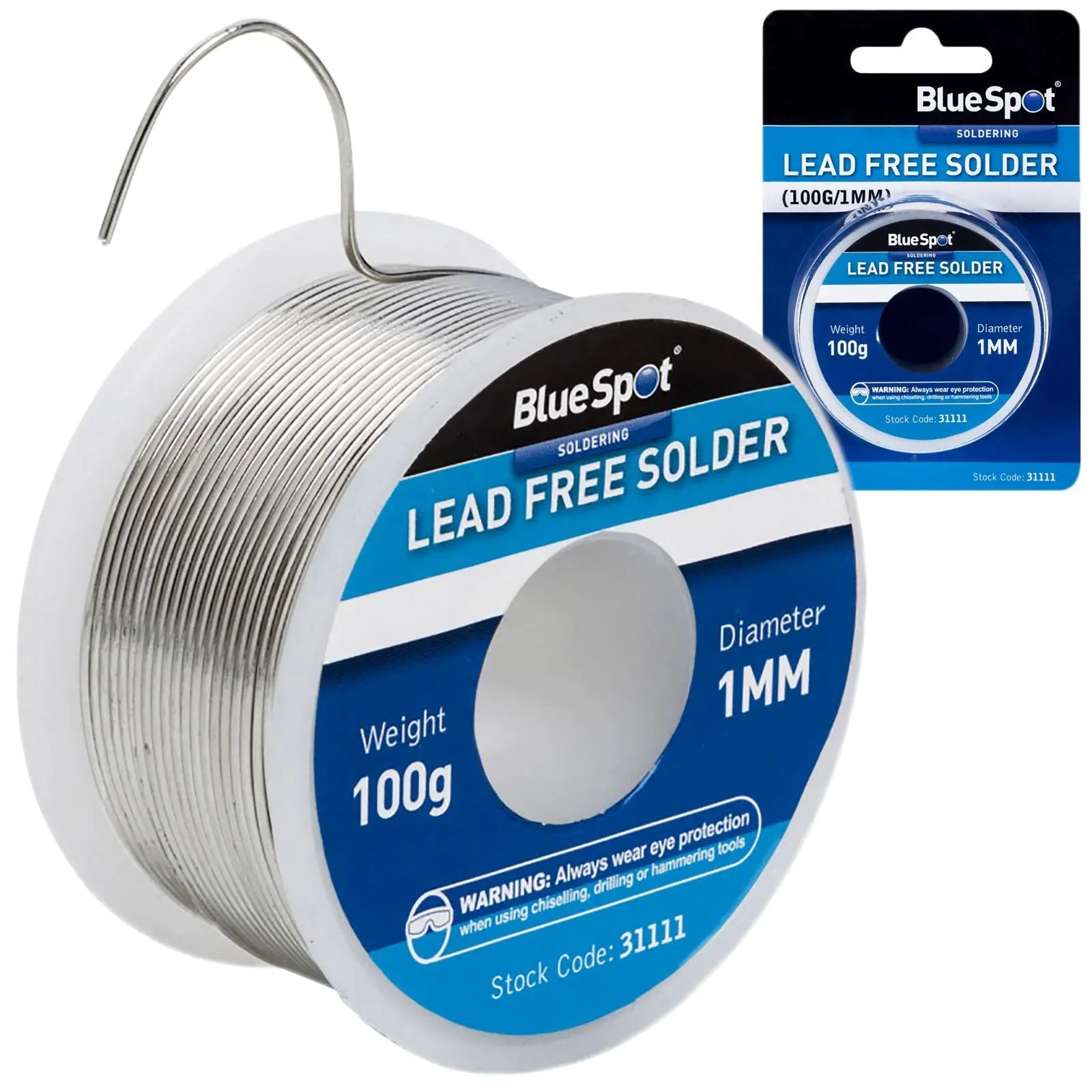 BlueSpot 100g 1mm Lead Free Solder on Reel 