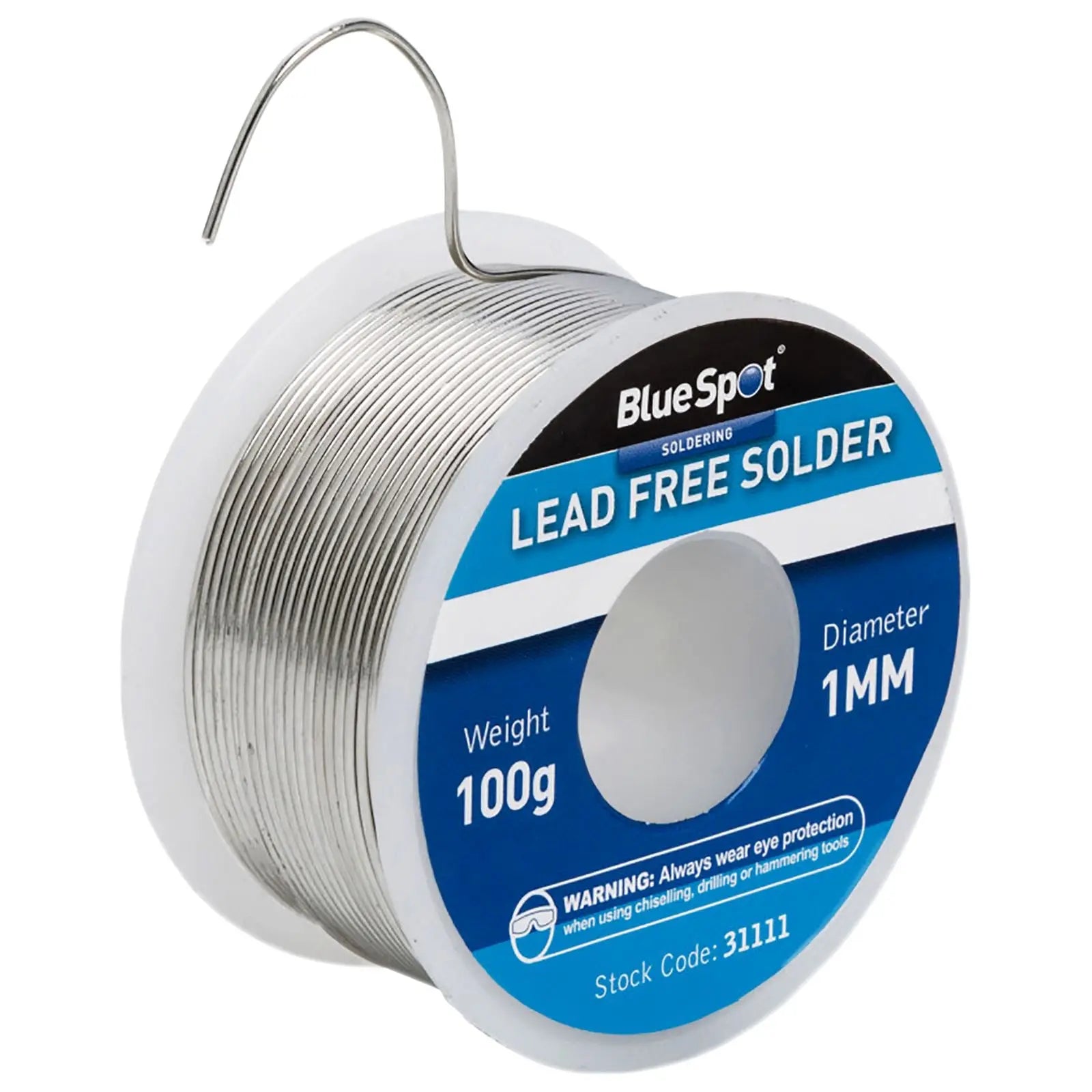 BlueSpot 100g 1mm Lead Free Solder on Reel 