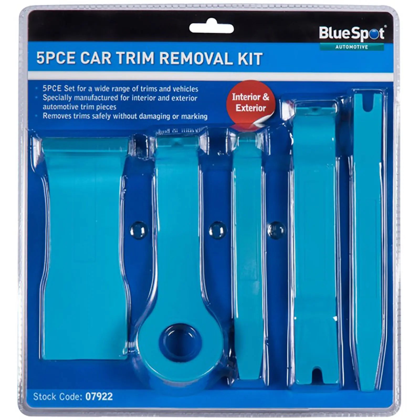 BlueSpot 5 Piece Car Trim Removal Set 