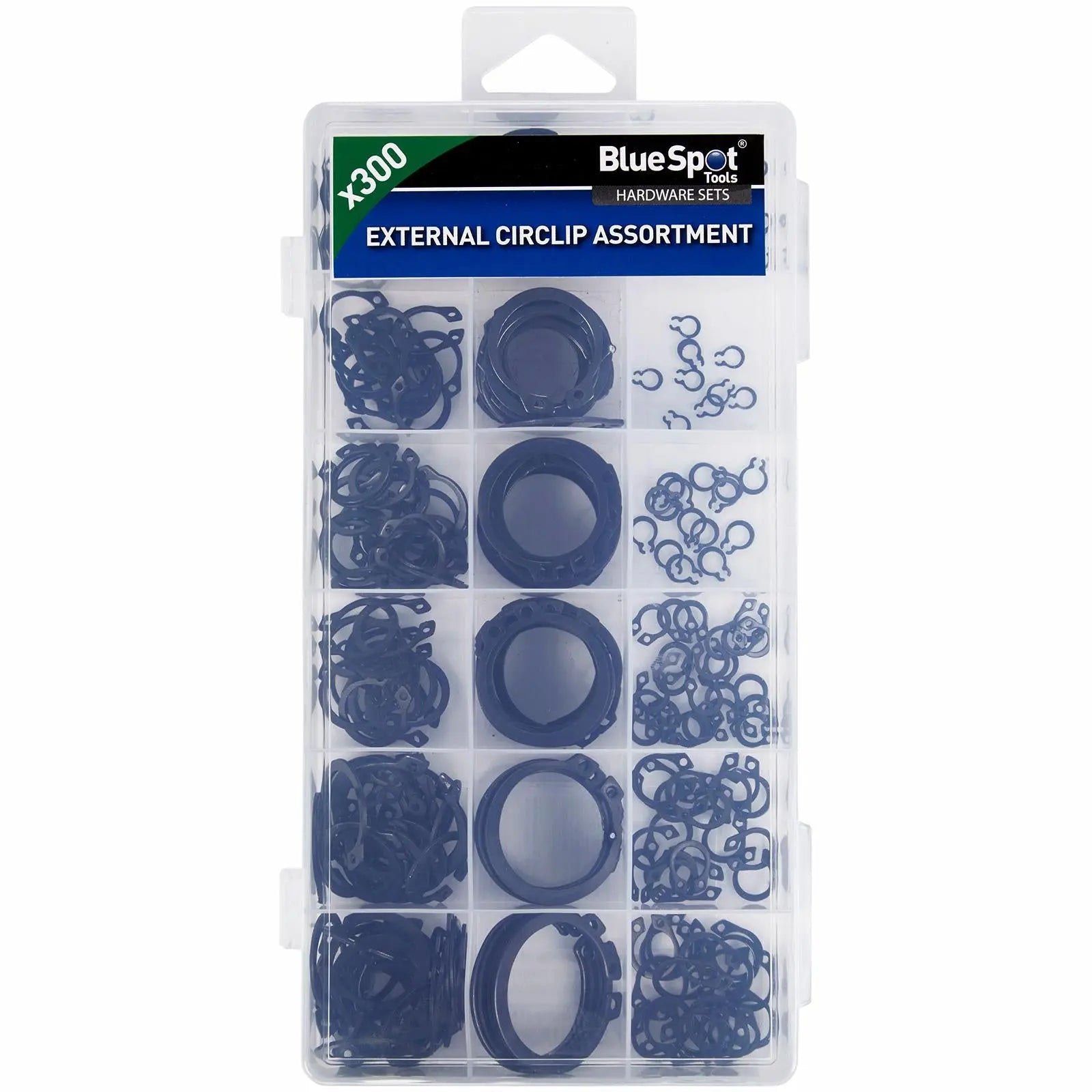 BlueSpot Assorted External Circlip Set 300pc  White Rose Tools