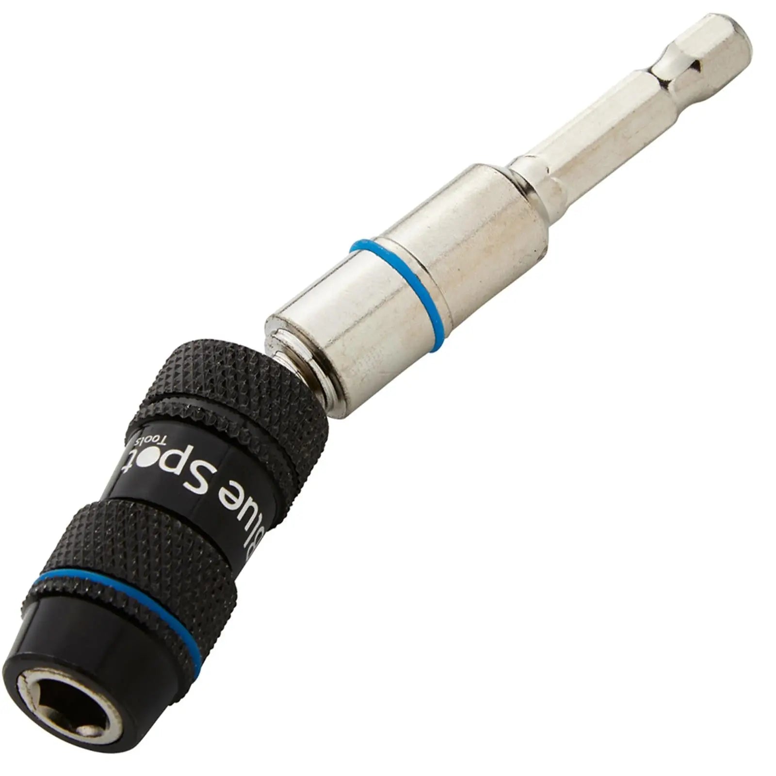 BlueSpot Bit Holder Hex Shank 1/4" Drive 0-20° Angled Offset Drill Attachment 