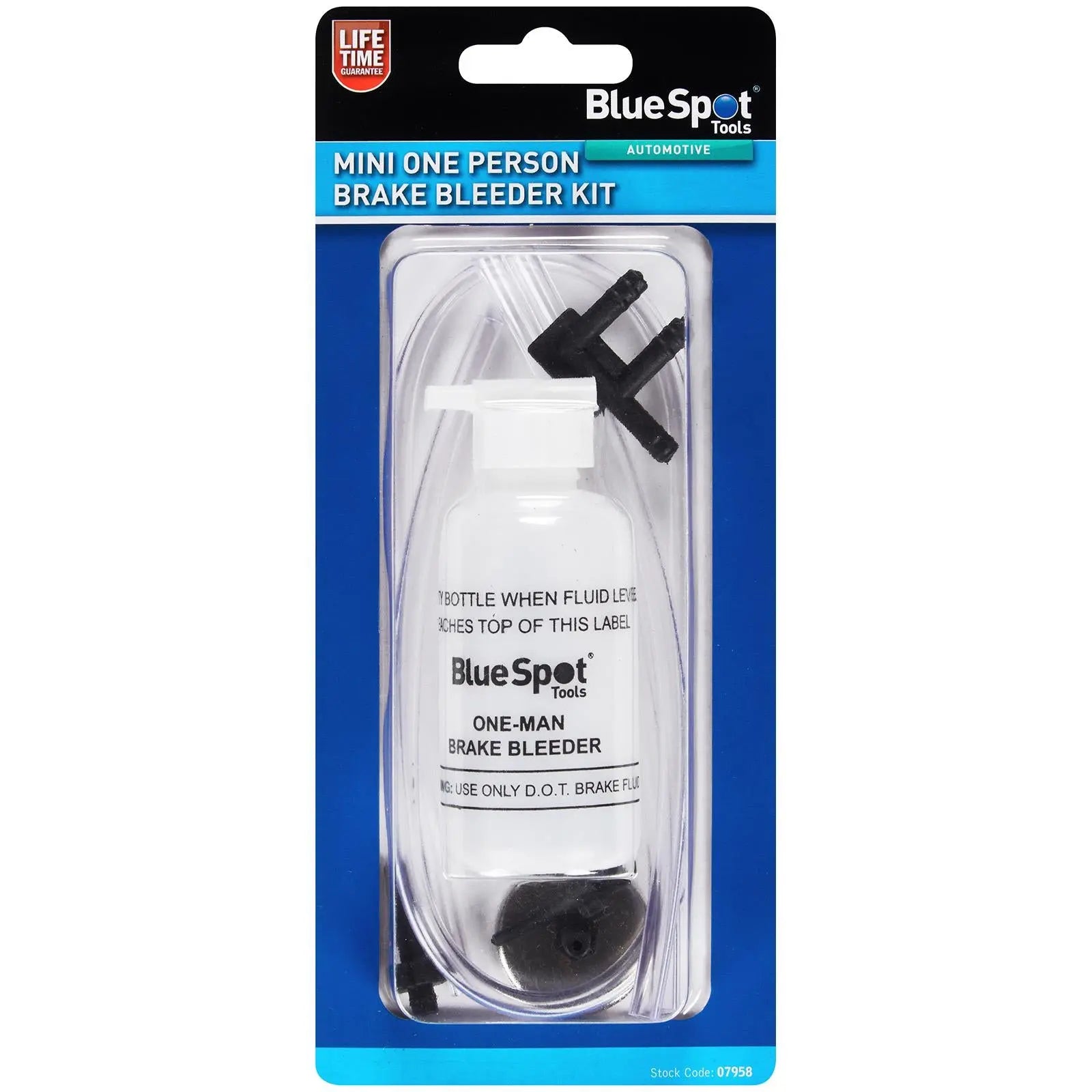 BlueSpot Brake Bleeder Kit One Person  White Rose Tools