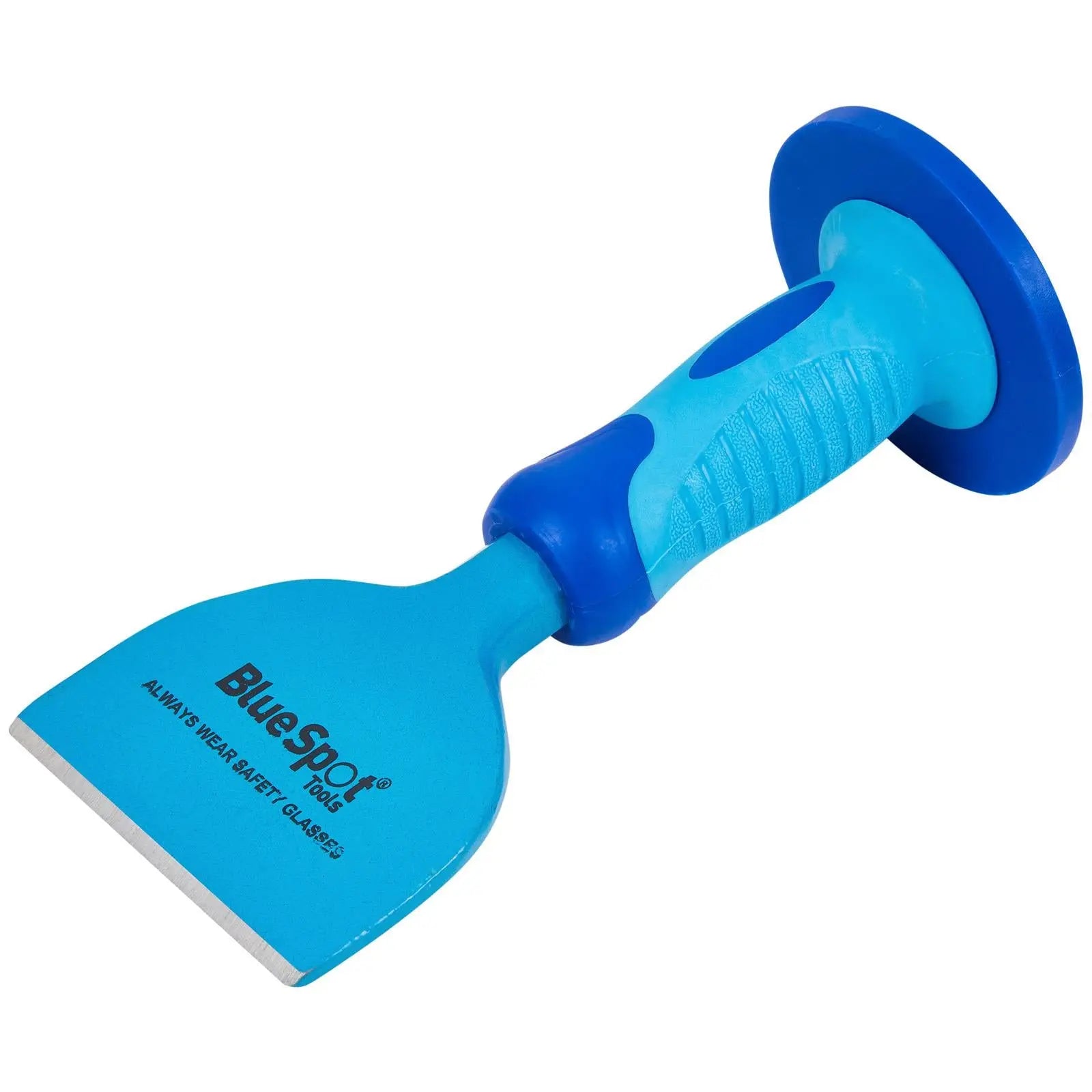 BlueSpot Brick Bolster Chisel with Guard Induction Hardened 100mm  White Rose Tools