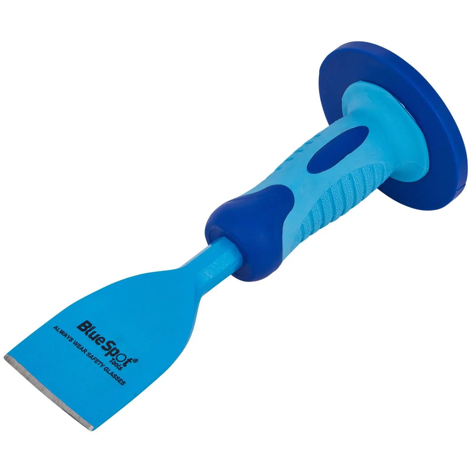 BlueSpot Brick Bolster Chisel with Guard Induction Hardened 57mm  White Rose Tools