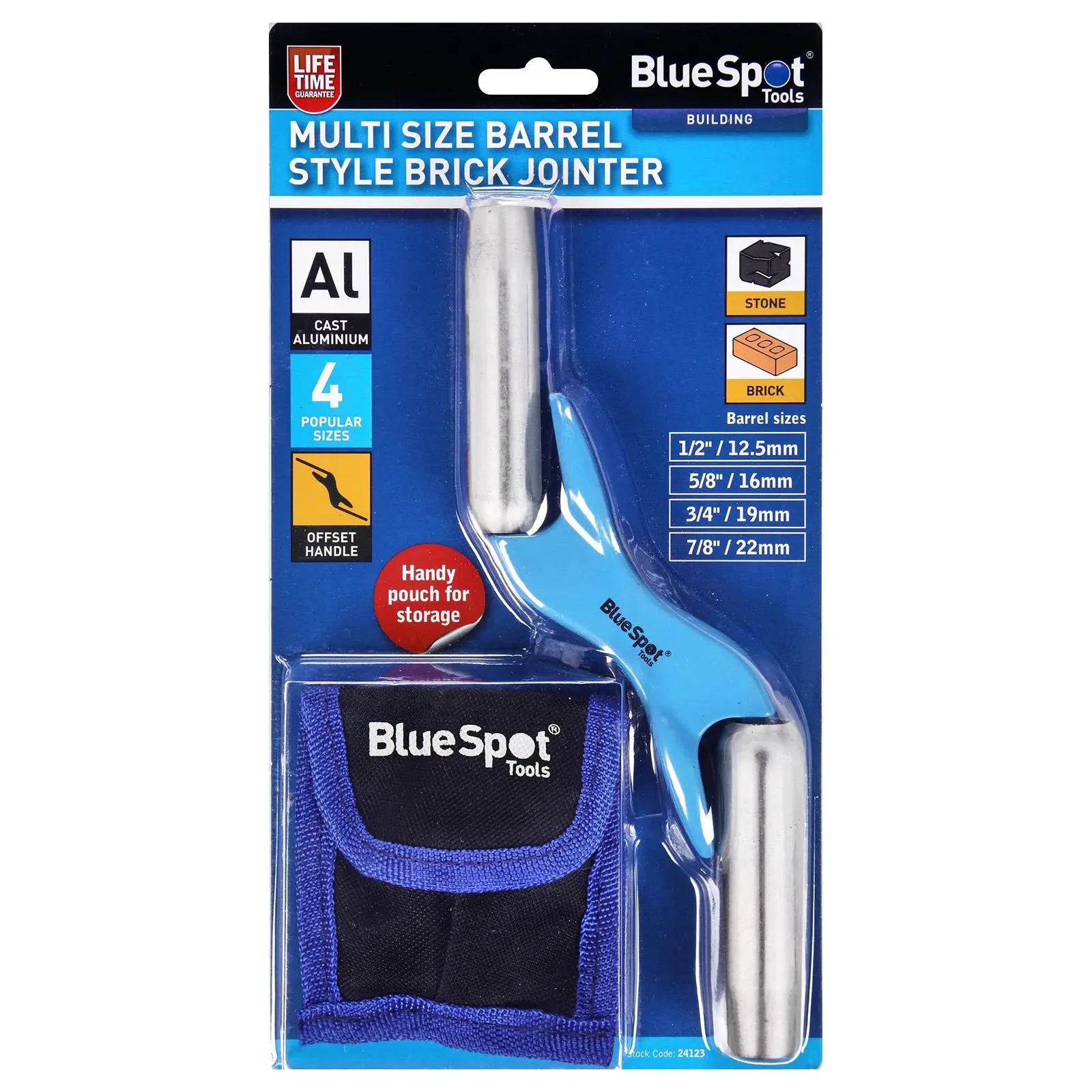 BlueSpot Brick Jointer Multi Size Barrel Style  White Rose Tools
