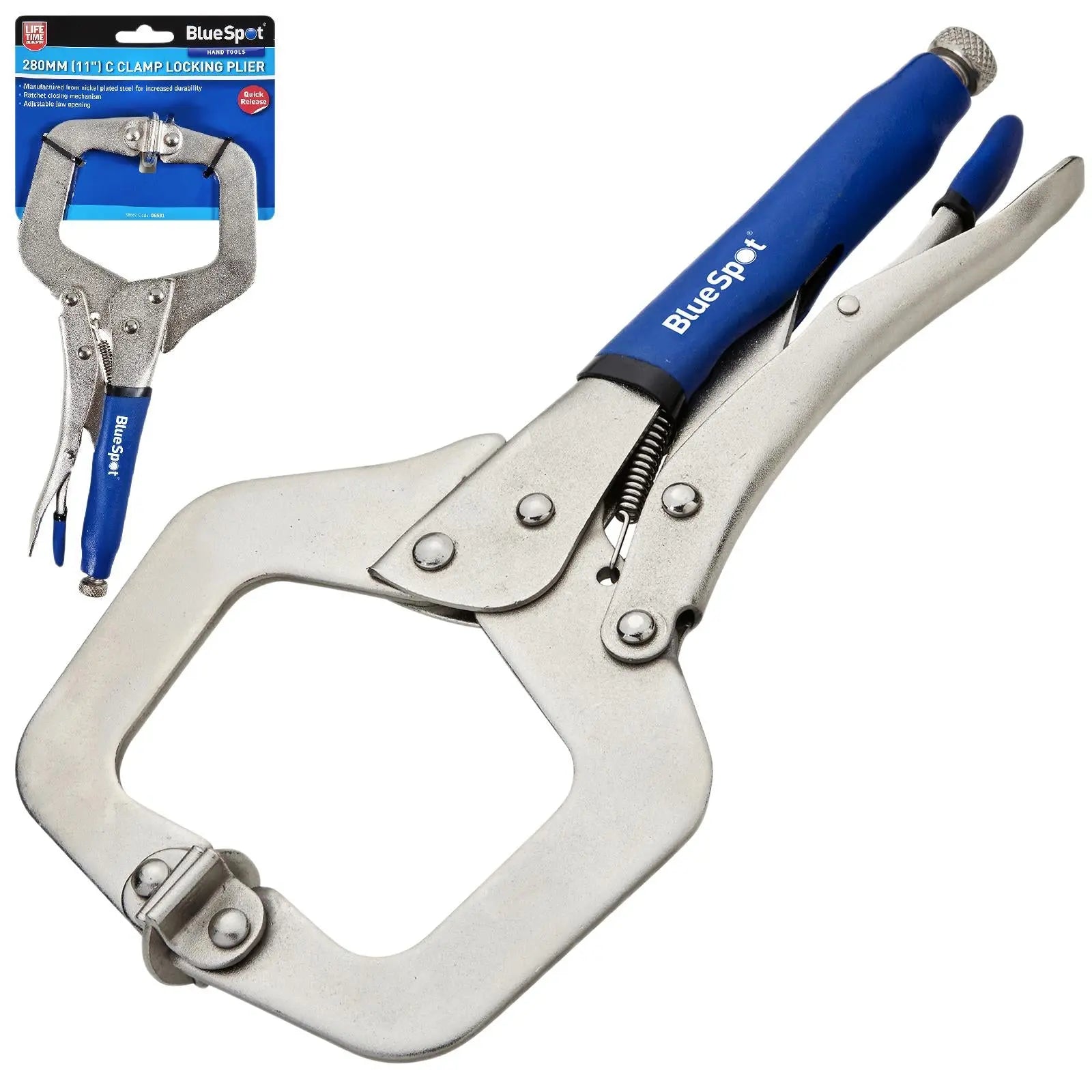 BlueSpot C Clamp Locking Plier 280mm 