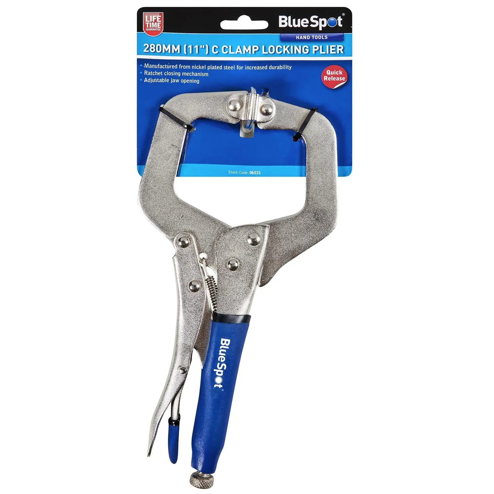 BlueSpot C Clamp Locking Plier 280mm 