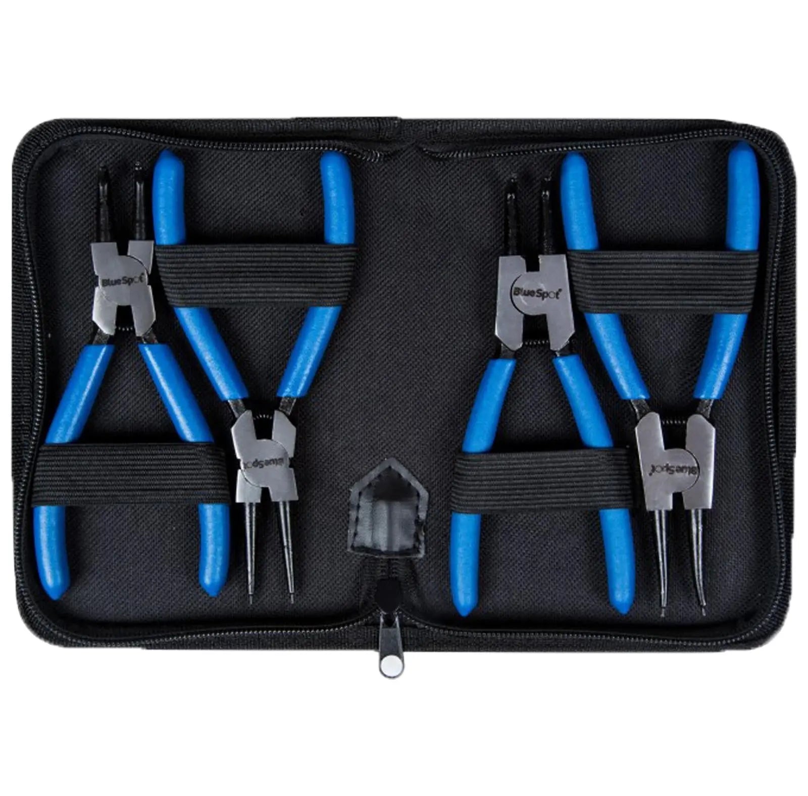 BlueSpot Circlip Plier Set in Storage Wallet 4 Piece 