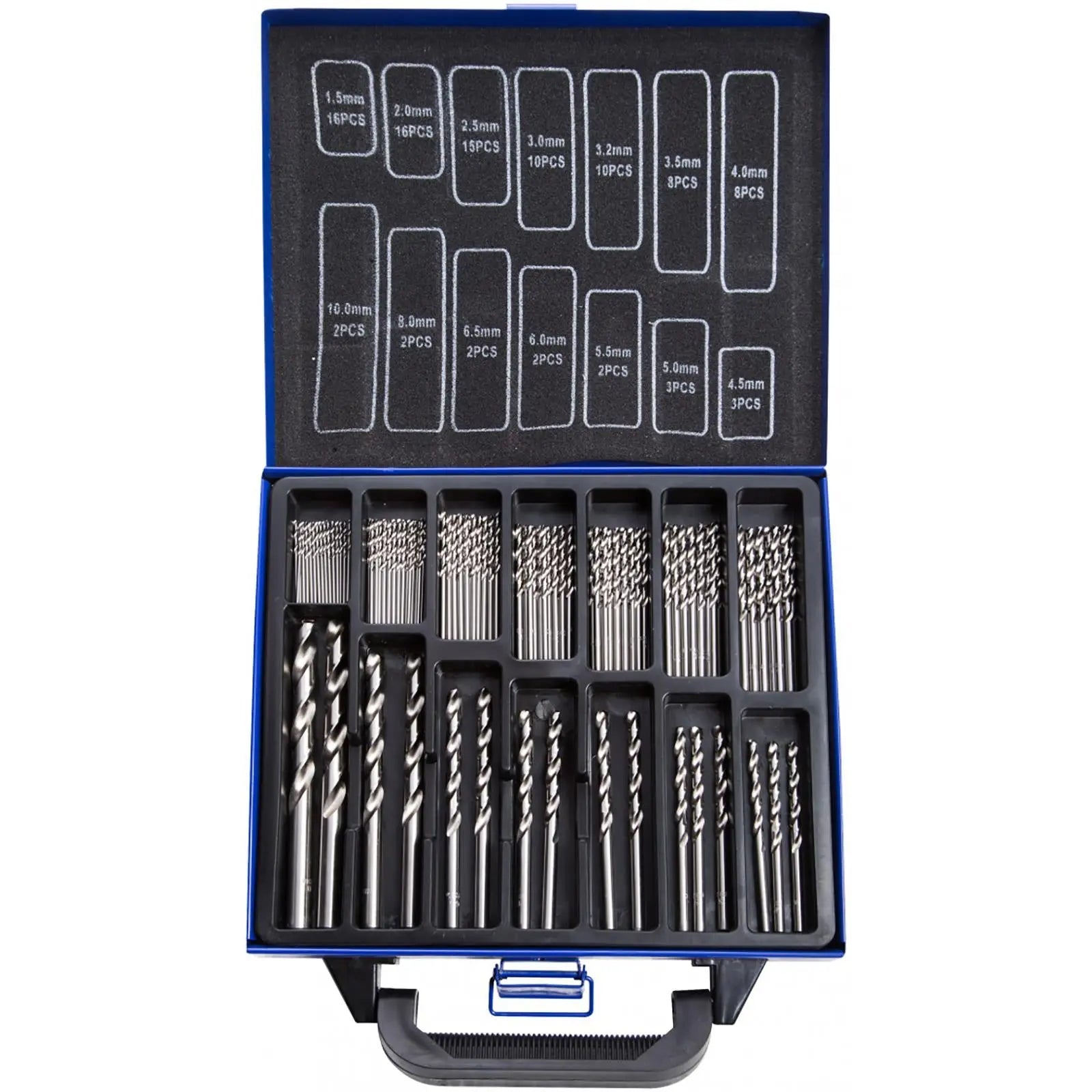 BlueSpot Cobalt Drill Bit Set 99 Piece 135° Split Point 1.5-10mm 