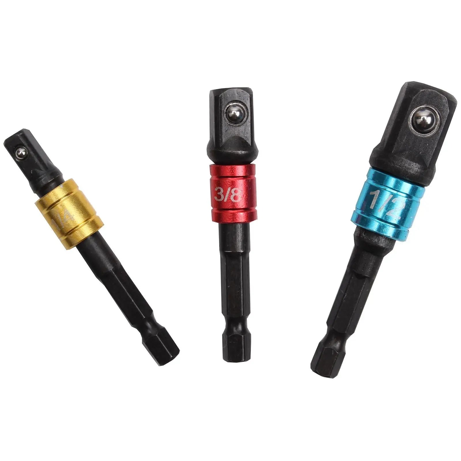 BlueSpot Colour Coded Impact Socket Adaptors (1/4"-3/8"-1/2") 