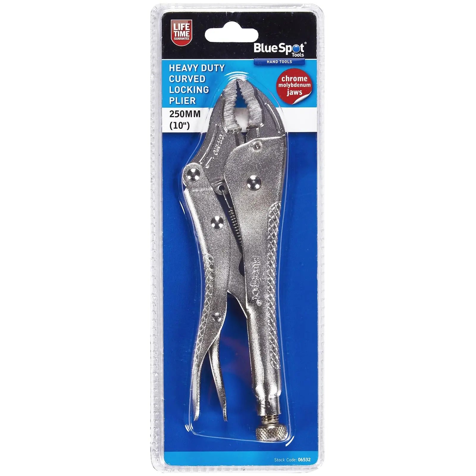 BlueSpot Curved Locking Plier Heavy Duty 250mm (10") 