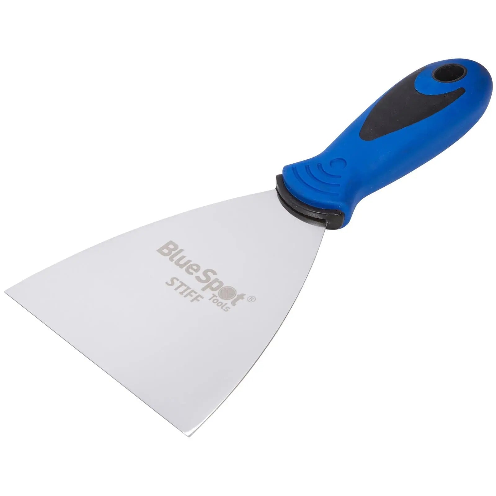 BlueSpot Decorators Scraper 100mm 4in Soft Grip Handle  White Rose Tools