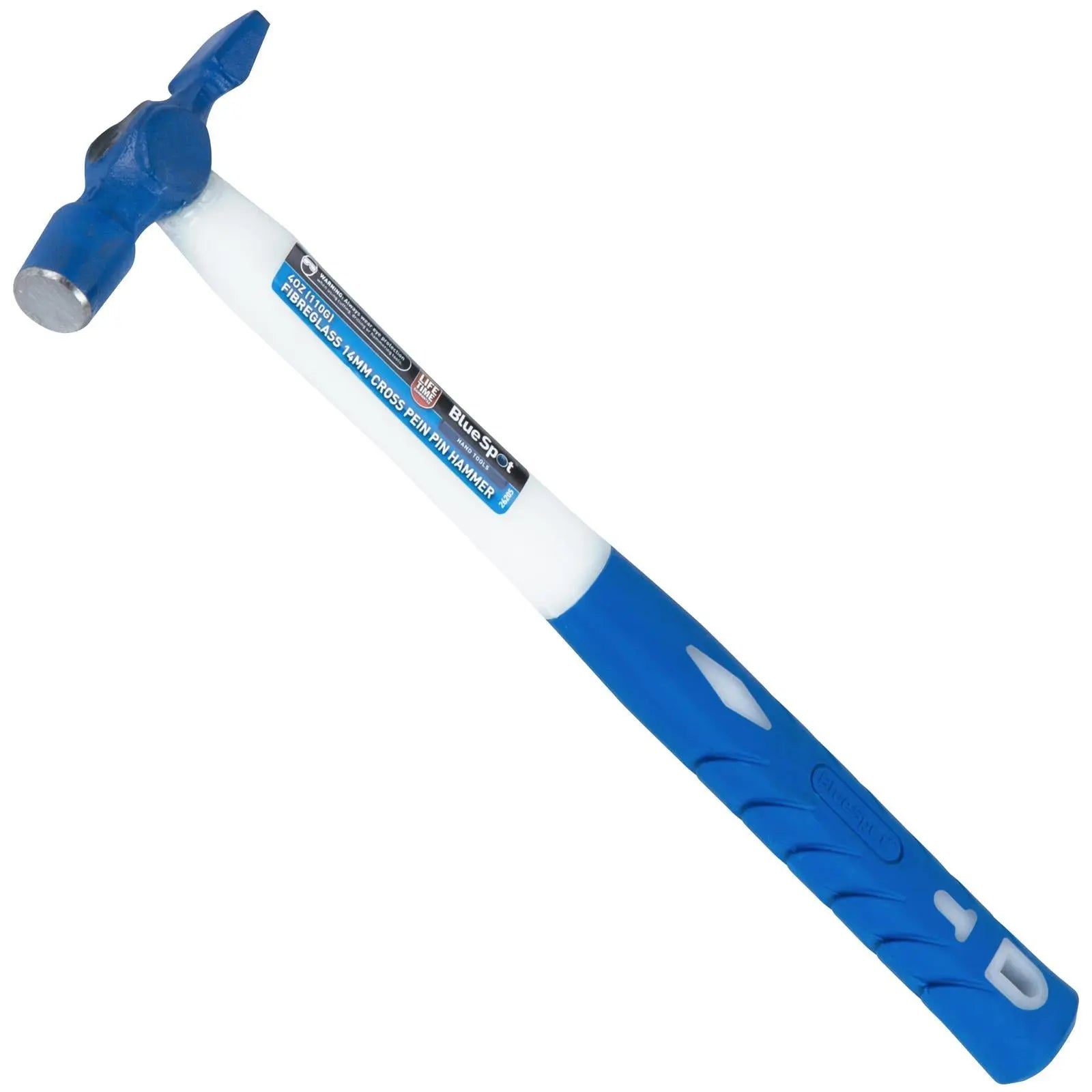 BlueSpot Fibreglass 14mm Cross Pein Pin Hammer 4oz 110g  White Rose Tools