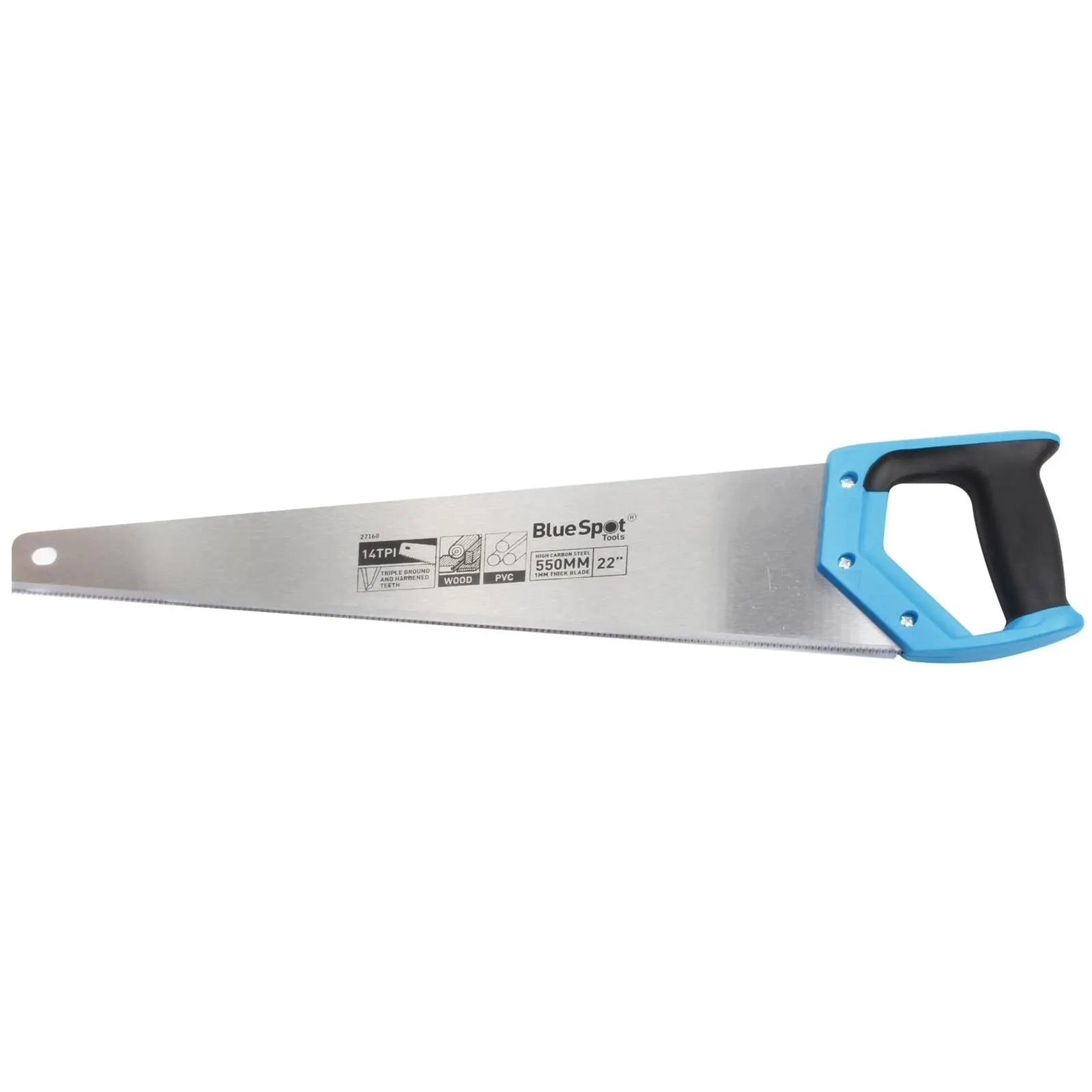 BlueSpot Fine Cut Saw 14TPI 22  White Rose Tools