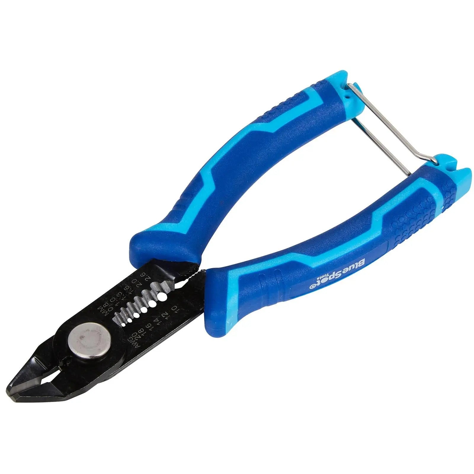 BlueSpot Flush Wire Cutter And Stripper 160mm 6.25  White Rose Tools