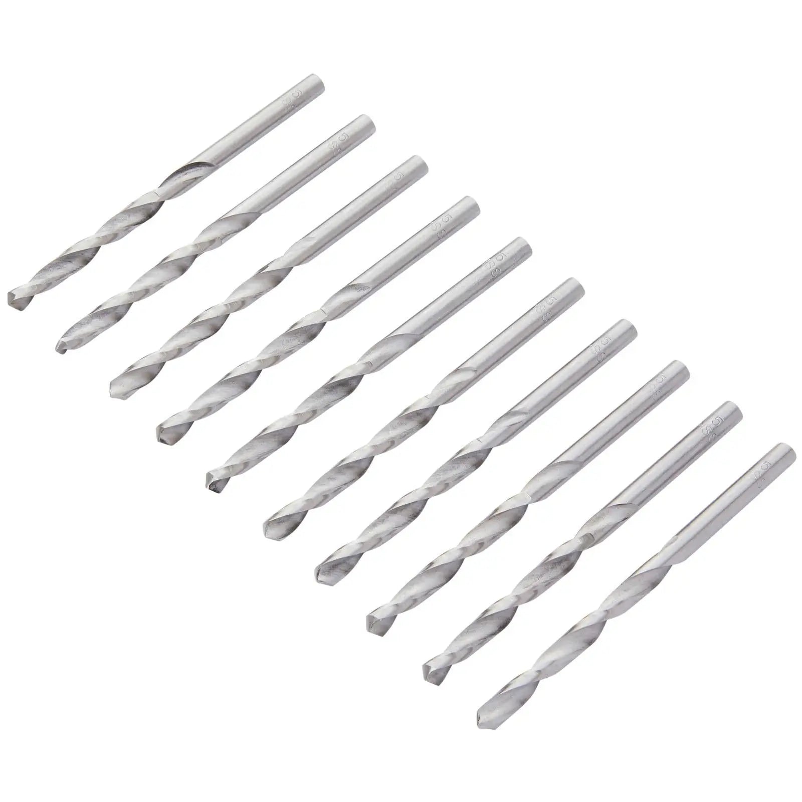 BlueSpot HSS Metal Drill Bits 5mm 10 Pack  White Rose Tools