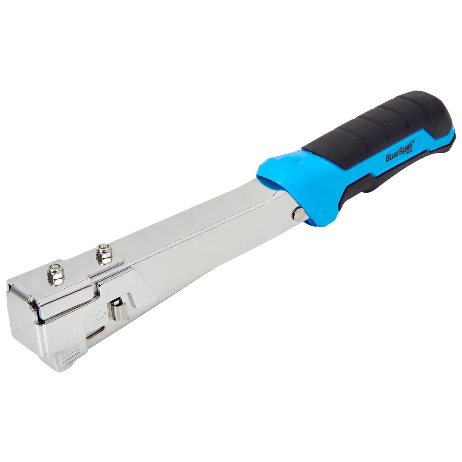 BlueSpot Hammer Tacker Staple Gun Heavy Duty Soft Grip 6-10mm  White Rose Tools