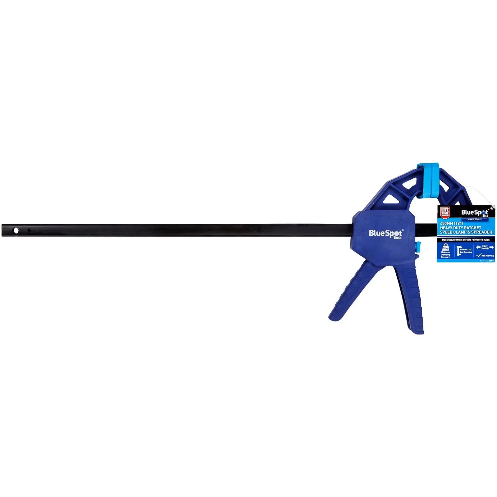 BlueSpot Heavy Duty Ratchet Speed Clamp and Spreader 450mm (18") 