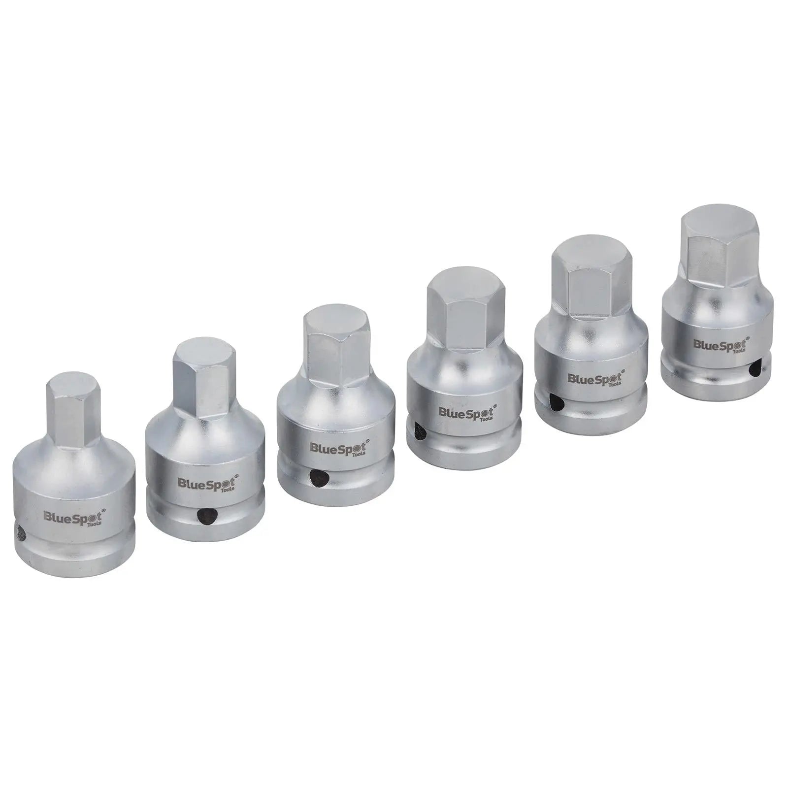 BlueSpot Hex Bit Socket Set 3/4" Drive H14-H23 6 Piece  White Rose Tools