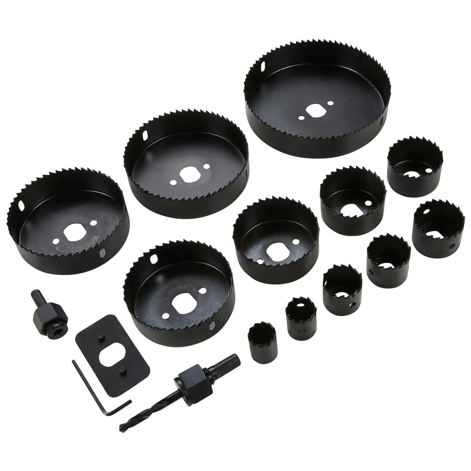 BlueSpot Holesaw Set in Carry Case 16 Piece 19-127mm  White Rose Tools