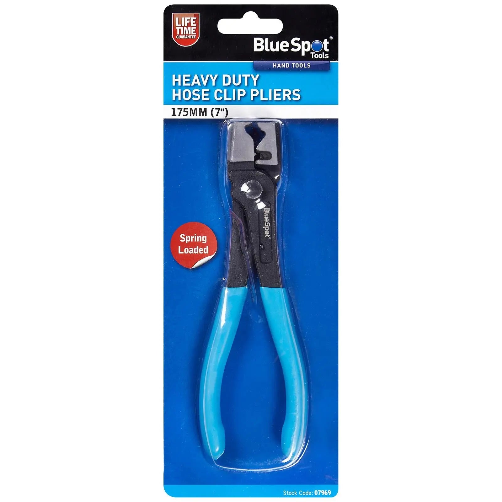 BlueSpot Hose Clip Pliers Spring Loaded Heavy Duty 175mm (7") 