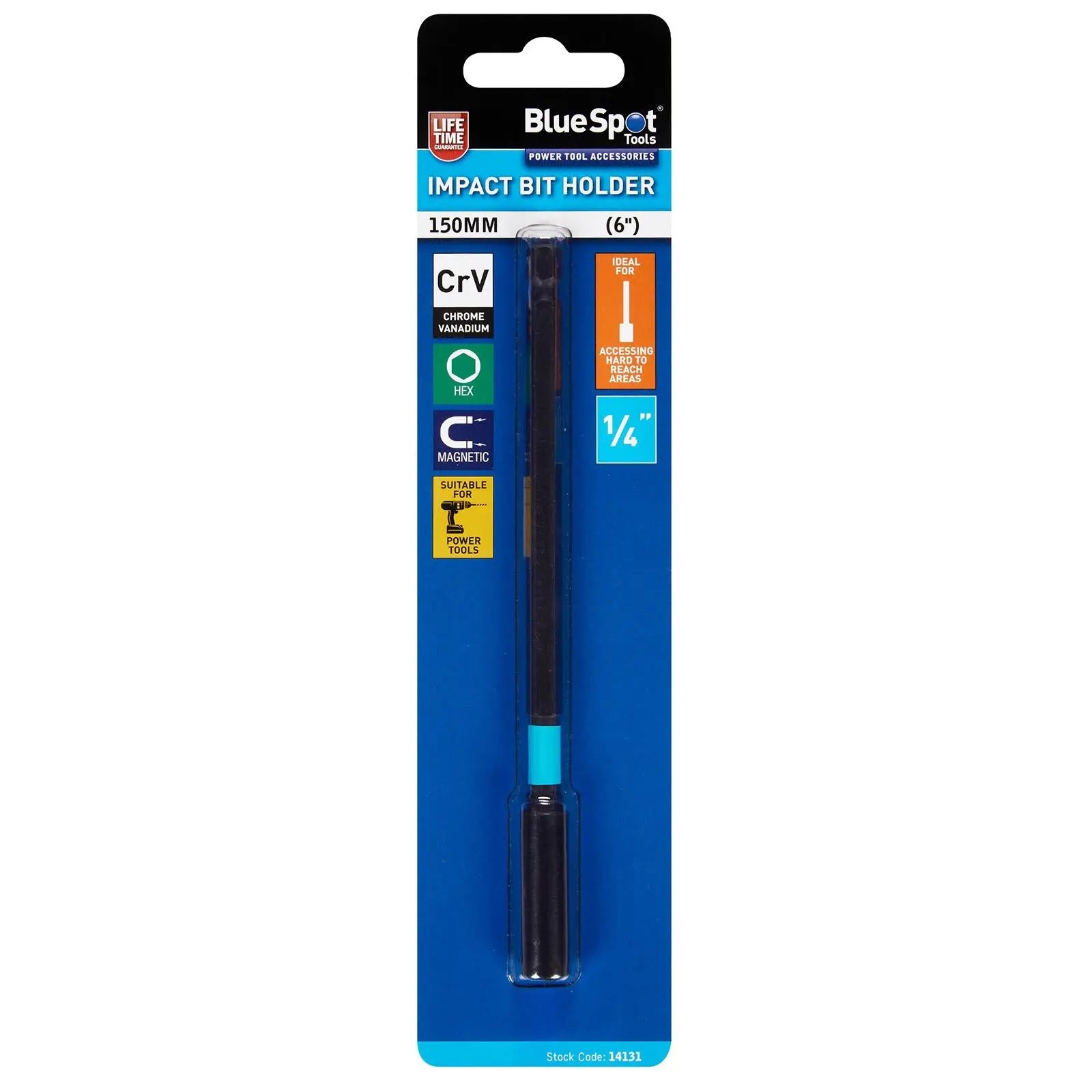 BlueSpot Impact Bit Holder 150mm  White Rose Tools