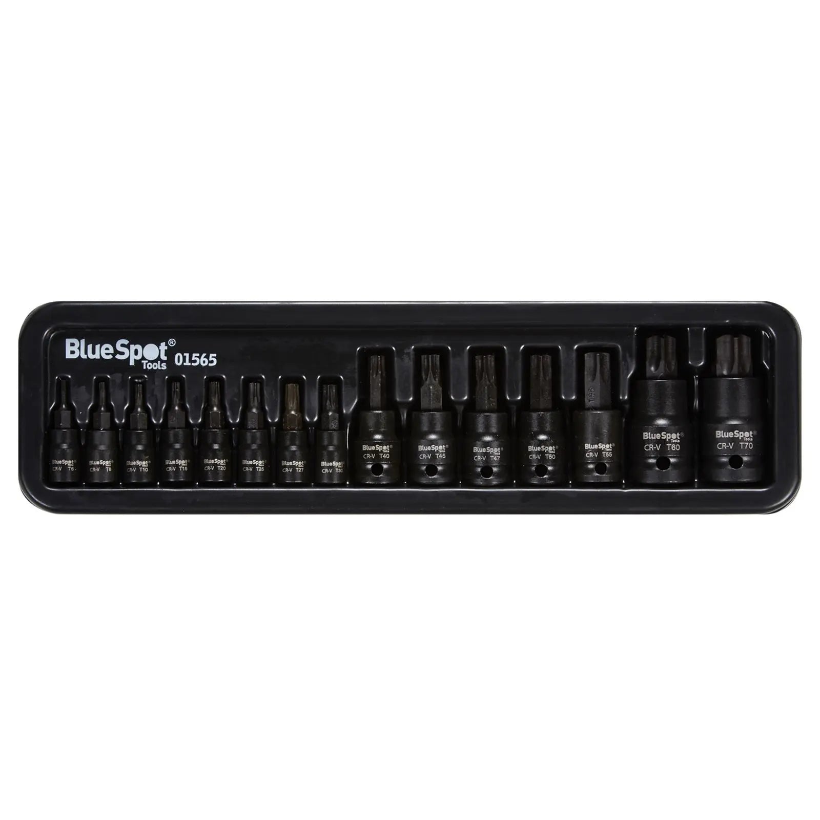 BlueSpot Impact Torx Bit Sockets 15 Piece 1/4" 3/8" 1/2" Drive 