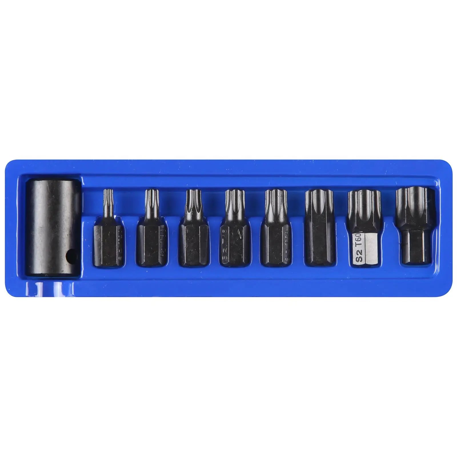 BlueSpot Impact Torx Bits Sockets 1/2" Drive T30-T70 9 Piece 