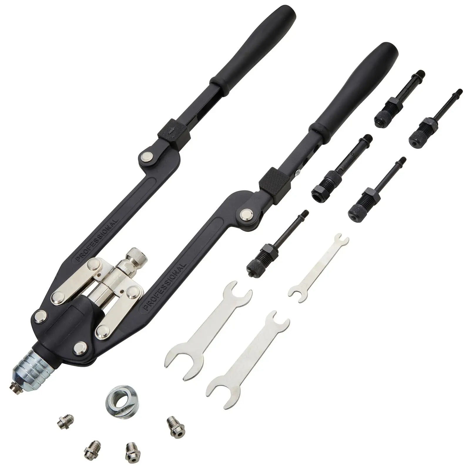 BlueSpot Long Arm Rivet (3.2-6.4) and Nut Riveter (M4-M10) Set 