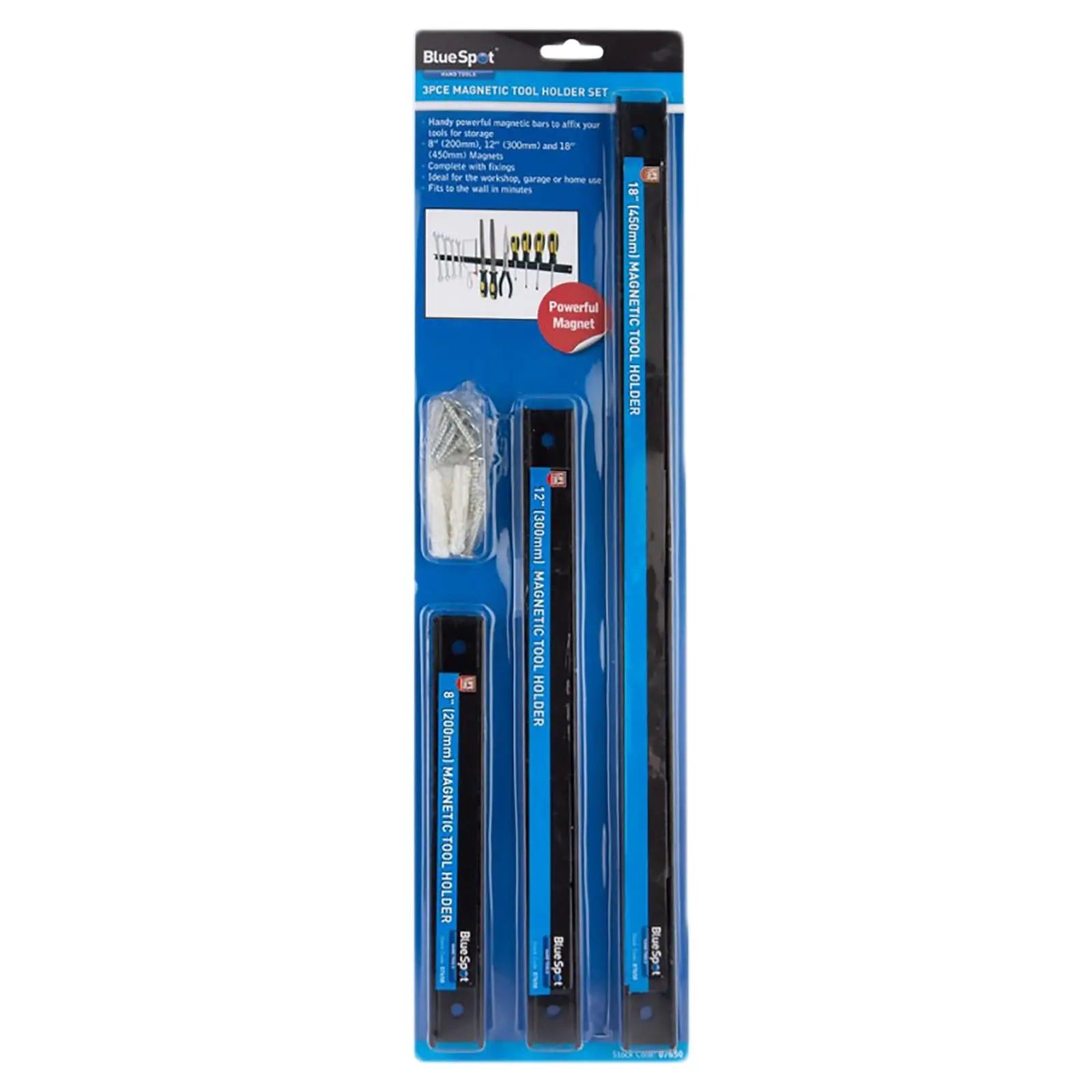 BlueSpot Magnetic Tool Holder Set 3 Piece 