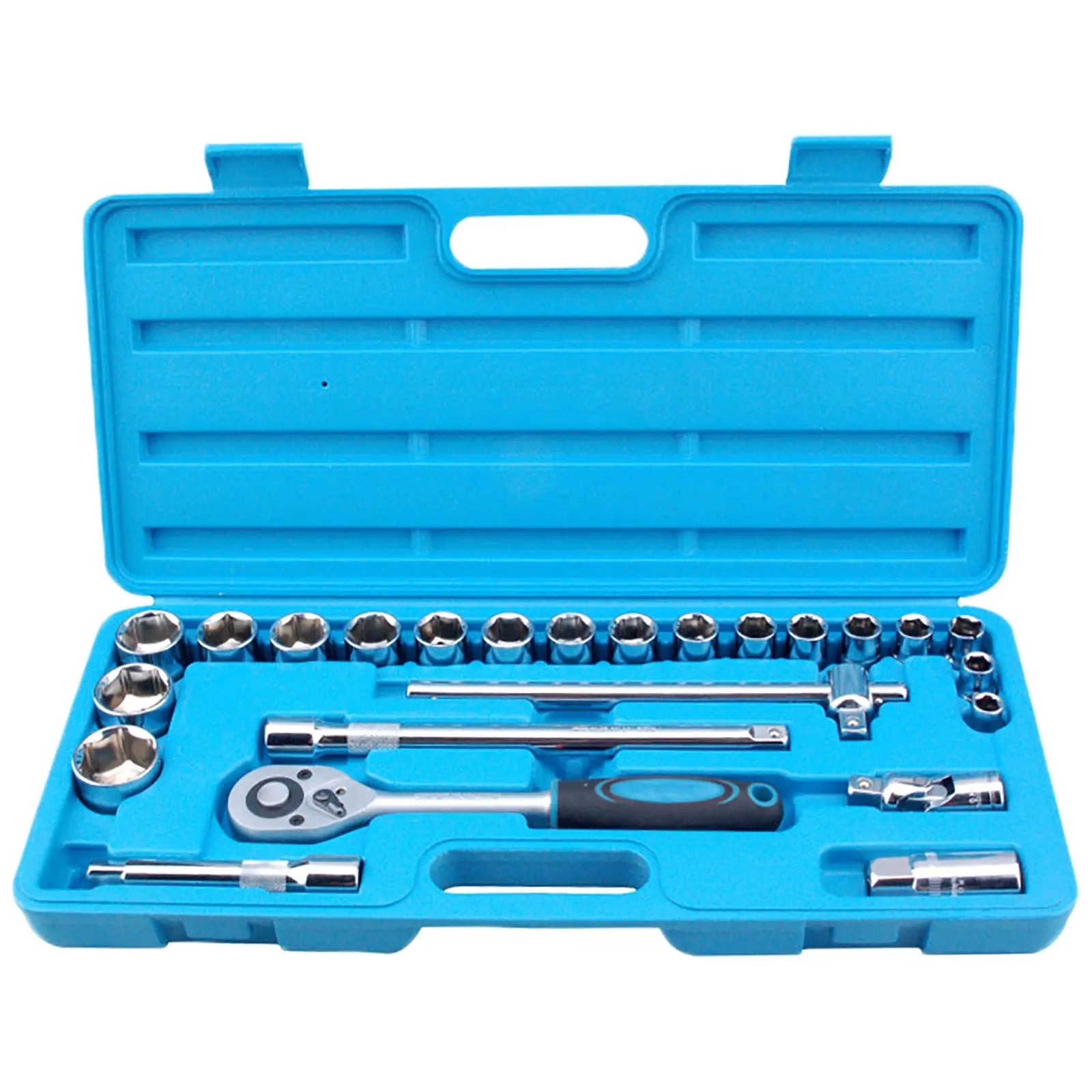 BlueSpot Metric Socket Set 1/2" Drive 24 Piece 10-32mm Plastic Storage Case 