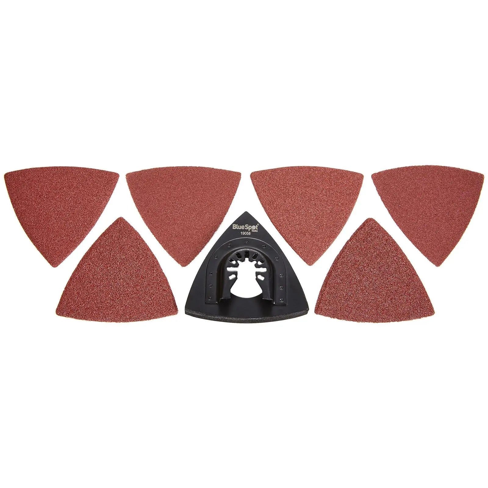 BlueSpot Multi Tool Sanding Plate with Sanding Sheets 80mm OMT  White Rose Tools