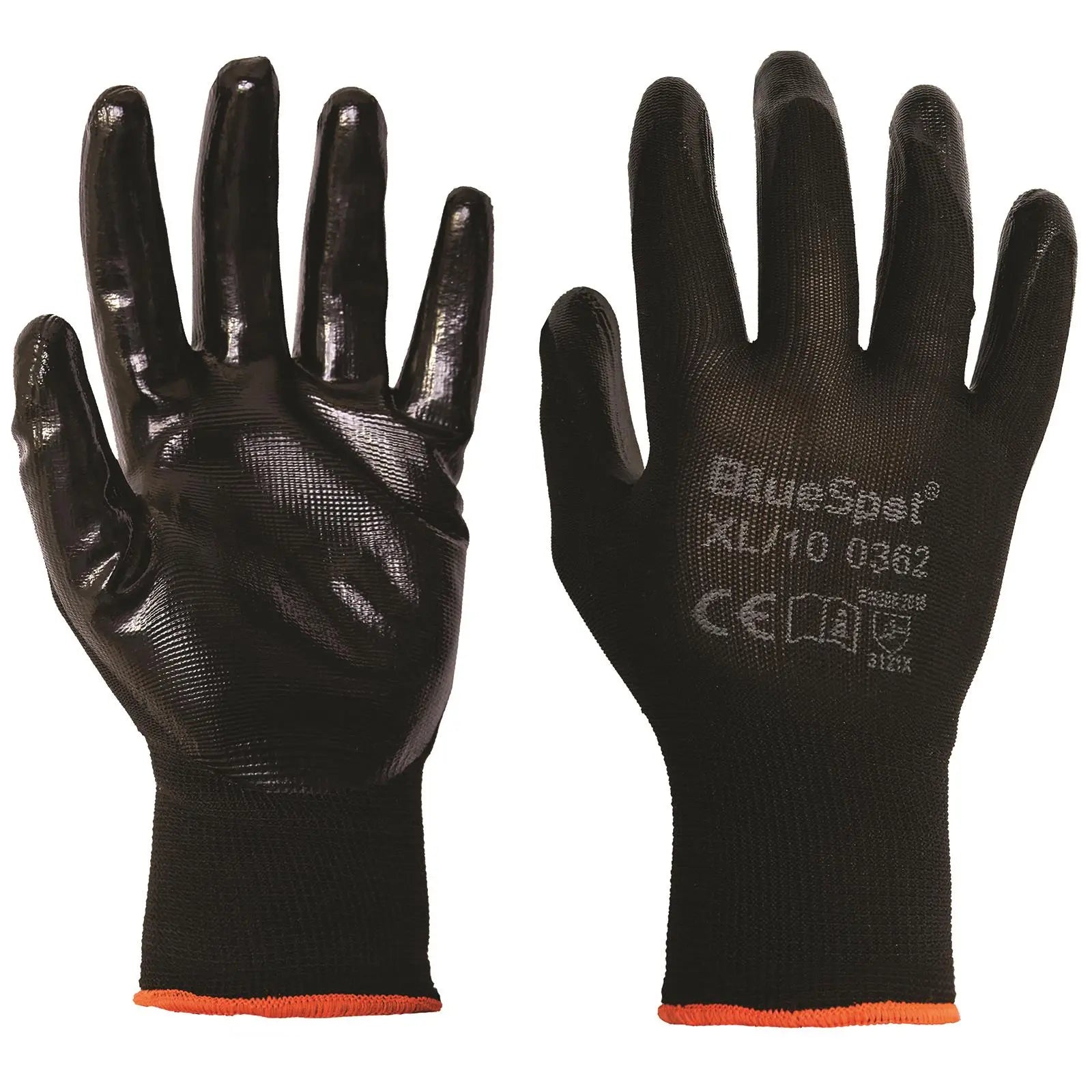 BlueSpot Nitrile Grip Gloves 1 Pair 